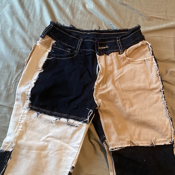 Multicolored Patchwork Jeans - Picture 3 of 4